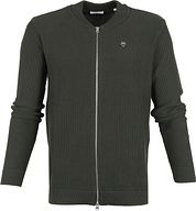 KnowledgeCotton Apparel Field Cardigan Dark Green
