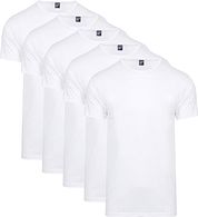 Alan Red Giftbox O-Neck T-shirts White 5-Pack