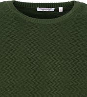 KnowledgeCotton Apparel Pullover Waves Dark Green