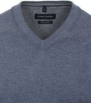 Casa Moda Pullover V-Neck Blue