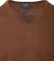 Olymp Casual Pullover Wool Brown