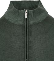 R2 Half Zip Pullover Merino Wool Dark Green