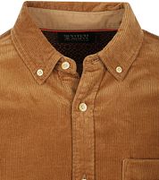 Scotch and Soda Corduroy Shirt Brown