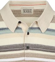 Scotch And Soda Knitted Polo Beige