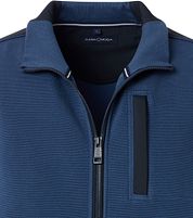 Casa Moda Pullover Zip Dark Indigo