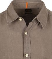 BOSS Relegant Shirt Linen Taupe