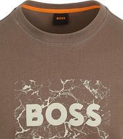 BOSS T-shirt Logo Brown
