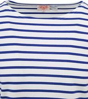 Armor-Lux Sweater Stripes Cobalt Blue White