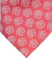 Silk Tie Flower Red