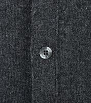 William Lockie Lambswool Cardigan Dark Grey