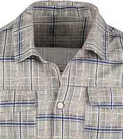 Blue Industry Overshirt Checkered Beige