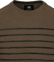 Petrol Sweater Stripe Dark Green