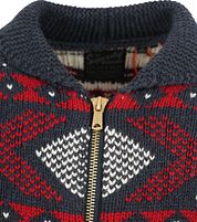 Superdry Cardigan Zip Dark Blue 