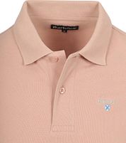 Barbour Pique Polo Shirt Light Pink