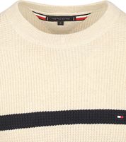 Tommy Hilfiger Sweater Ink Stripes Beige