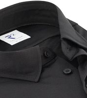 R2 Shirt Knitted Piqué Black