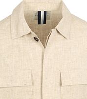 Profuomo Overshirt Linen Blend Beige