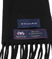 Suitable Scarf Checkered Merino Black