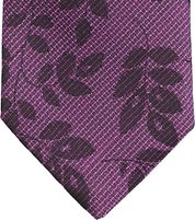 Suitable Silk Tie Flower Purple