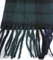 Barbour Scarf Blackwatch Lambswool Dark Green