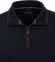 Casa Moda Half Zip Sweater Dark Blue