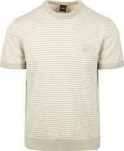 BOSS Knitted T-shirt Kanache Greige 