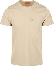 Suitable T-shirt Sonny Pocket Beige