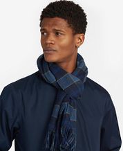 BarbourScarfs Tartan Lambswool Midnight