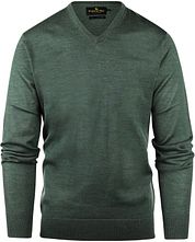 Steppin' Out Pullover V-Neck Merino Wool Sage Green