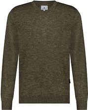 State Of Art Sweater V-Neck Green Melange