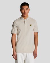 Lyle and Scott Polo Plain Ecru