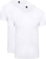 Alan Red James Wide Round Neck White 2-Pack