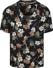 BOSS Beach Shirt Flower Black