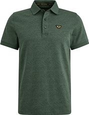 PME Legend Polo Shirt Jacquard Jersey Olive Green