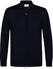 Profuomo Cardigan Merino Wool Navy