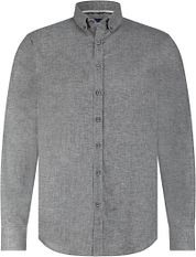 State Of Art Knitted Oxford Shirt Grey