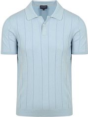 Suitable Respect Polo Shirt Drop Needle Light Blue