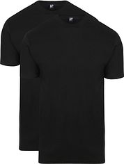 Alan Red T-shirt Virginia O-Neck Black 2-Pack