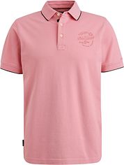 PME Legend Polo Shirt Piqué Logo Pink