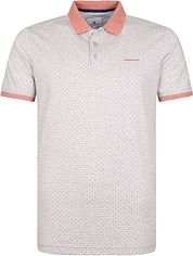 State Of Art Polo Shirt Print Grey Red
