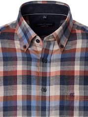 Casa Moda Casual Shirt Checks Herringbone Multicolour