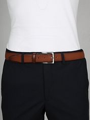 Suitable Belt Structure Leather Cognac