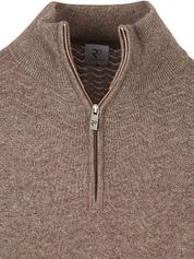 R2 Pullover Halfzip Weave Structure Taupe