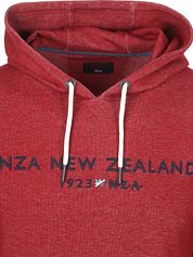 NZA Hoodie Diamond Logo Interlock Melange Cherry Red