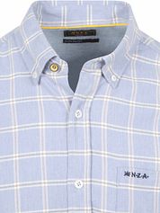 NZA Shirt Armando Flannel Checks Blue