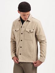 No Excess Overshirt Melange Beige