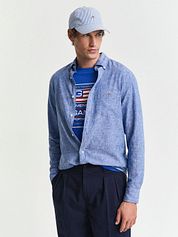 Gant Shirt Linen Blue 