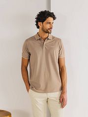 State of Art Poloshirt Piqué Brown