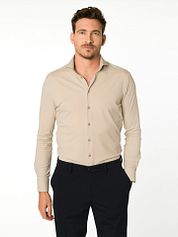 John Miller Shirt Hyperstretch Beige