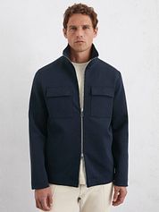 Marc O'Polo Scuba Interlock Overshirt Navy